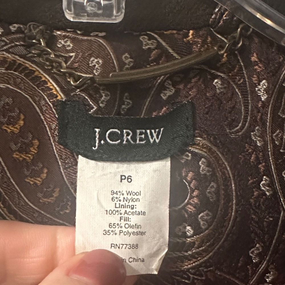 J. Crew Dark Brown Trench Coat - Picture 3 of 6